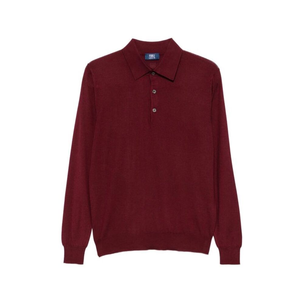 Fedeli Red Polo Shirts Men